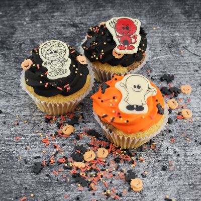 Halloween aufleger and muffin