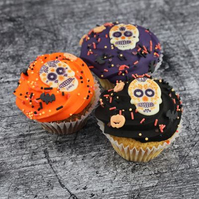 Schokoladendeko "Halloween Skulls" sortiert